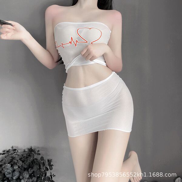 Seductive lace bodysuit with heart design, plus-size sensual intimate outfit for women, perfect for couples.