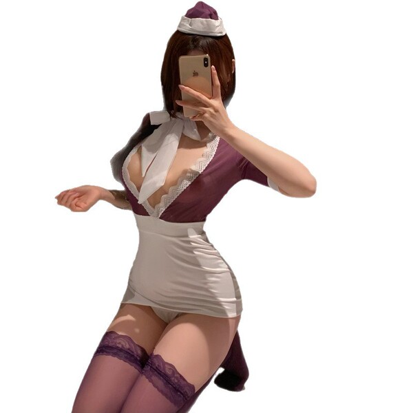 Seductive secretary costume lingerie set - naughty & playful sleepwear for couples, sexy outfit with lace details