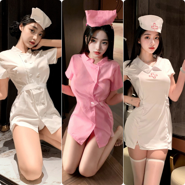 Sexy flight attendant costume set featuring stretchy role play lingerie outfits, perfect for police and secretary uniforms.