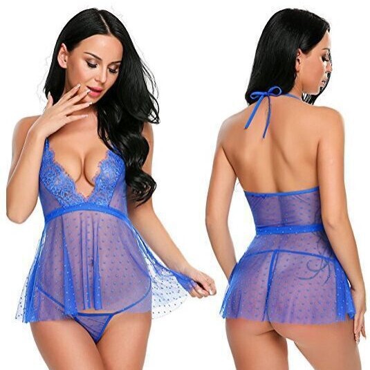 Sexy lace see-through lingerie set featuring elegant design and premium quality, perfect for women seeking stylish erotic sle...