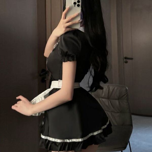 Sexy maid costume set - cute & alluring lingerie uniform with apron for women, perfect for fun or fashion statements