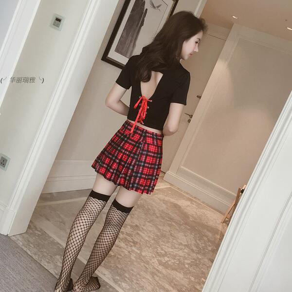 Sexy sailor uniform costume for women - hot jk schoolgirl outfit with short skirt & matching top