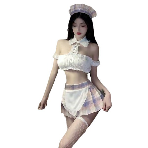 Sexy sleepwear jk uniform set - cute student style cosplay outfit with maid & pure-temptation vibes