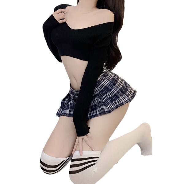 Sexy student uniform skirt - jk style plaid mini pleated skirt for women, cosplay & lingerie outfit