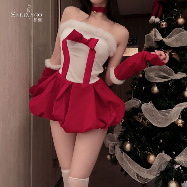 Sexy christmas lingerie dress – cute bunny girl party dress for new year eve & holiday parties, featuring festive design and ...
