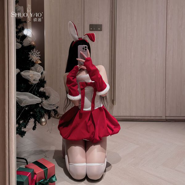 Sexy christmas lingerie dress – cute bunny girl party dress for new year eve & holiday parties, featuring festive design and ...