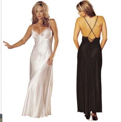 Elegant luxury silk lace nightgown set featuring gold-thread detailing, perfect for women seeking exquisite sleepwear.