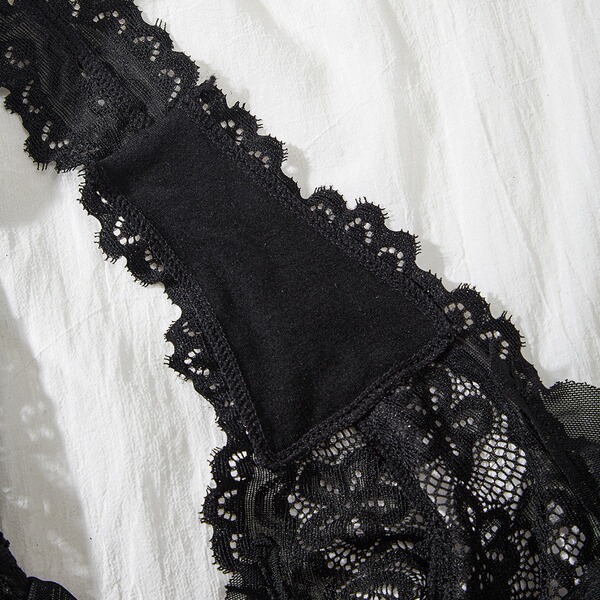 Womens full lace bodysuit - sheer sexy lingerie for women, elegant with intricate lace details