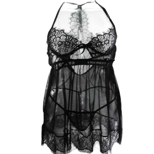 Sexy busty lingerie set for curvy ladies, womens plus size lace chemise sleepwear, wholesale available