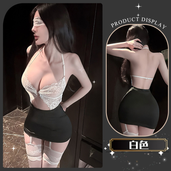 Pure & Tempting Lace Bodysuit for Women - Sensual Sheer Mesh Thong Bodysuit with Flirty Cutouts - A collection of poems by Xuxu, along with matching socks and an eye mask.