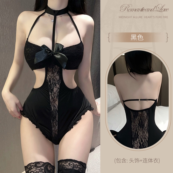 Sexy Cosplay Lingerie Set - Bunny Girl Outfit, No-Remove Temptation Bodysuit for Women - Y022