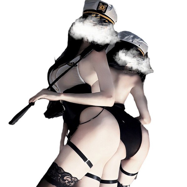 Zeyou sexy police uniform costume for women - overwatch-inspired role play outfit with seductive officer design, featuring a ...