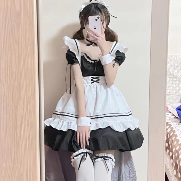 Miracle nikki maid costume cosplay dress - cute lolita servant outfit for women & crossplay