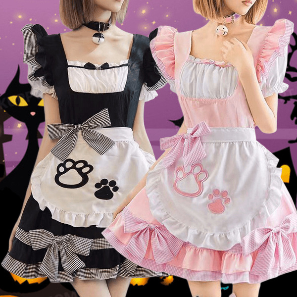 Black and White Cat Girl Cosplay Costume - Sexy Maid Outfit, Bunny Girl & Lolita Dress for Women