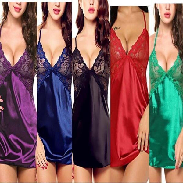 Wholesale Europe and America-Style Ice Silk Strapless Sleep Dress for Women – Sexy Summer Korean Pajama Set