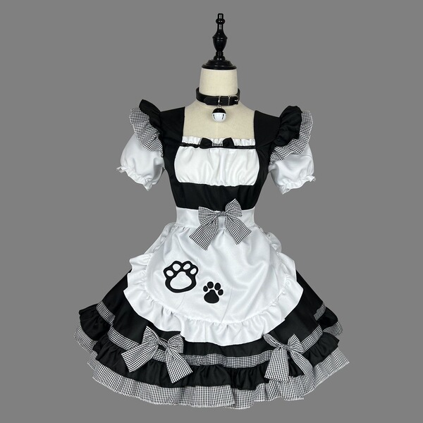Maid Costume Cosplay Dress - Cute Anime Cat Girl Lolita Outfit for Women