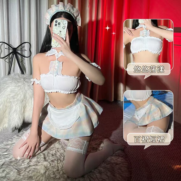 Mohe Seductive Lingerie Set - Sexy Maid Costume & Bedroom Passion Outfit for Women