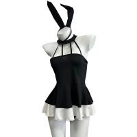 Sexy Bunny Lingerie Set for Women – Cute & Alluring Sheer Sleep Dress with Adjustable Straps, No-Remove Design thumbnail