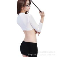 Seductive Maid Costume Lingerie Set - Modest Yet Tempting Sleepwear for Women, No-Remove Design thumbnail