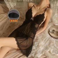 Luxury Lace Chemise Sleepwear Set – Sexy Sheer Pure-Delight Women's Plus Size Matching Lingerie Pajamas