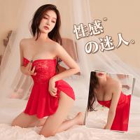 Ice Silk Lace-Trimmed Tube Top Dress - Sheer Tight-Fit Sensual Outfit for Women, Plus Size Bodycon Mini Dress thumbnail