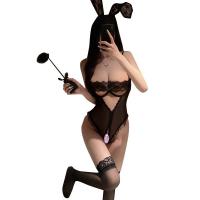 Emotion-Driven Sensual Bodysuit for Women - Busty Modest Open-Crotch Uniform Style Tight-Fit Lingerie Outfit thumbnail