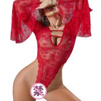 Sexy Lace Sleepwear Set with Flared Sleeves for Couples, Playful & Alluring Intimate Apparel thumbnail