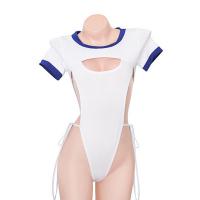 Sensual Open-Crotch Bodysuit Set - Sexy Pure-Yu Swimwear-Inspired Lingerie Outfit for Adults thumbnail