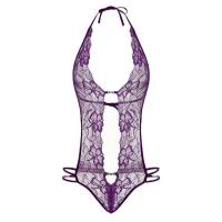 Sexy Sheer SM Bodysuit Sleepwear Set – Transparent Lingerie for Small Bust, Plus Size Pure Temptation Outfit thumbnail