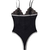 Lace Mesh Sexy Bodysuit - Seductive Sheer Lace Chemise Sleepwear for Women, Sensual Intimate Lingerie Set thumbnail