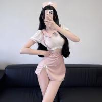 Sultry Sheer Lace Halter Top Set - Seductive Cosplay Lingerie Outfit for Role Play & Date Night thumbnail