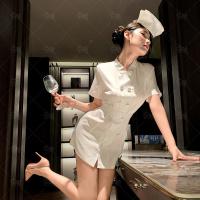 2025 Sexy Nurse Costume Set – Authentic White Nurse Uniform for Cosplay & Role Play thumbnail