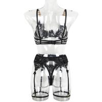 Sexy Nightclub Lingerie Set for Women – Europe and America-Style Seductive Bodysuit & Thong Outfit, Pure Temptation Thre thumbnail
