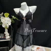 Summer Sexy Lace Bodysuit - Sheer Mesh Mini Dress with Low-Cut Bust & Seductive Cut-Outs thumbnail