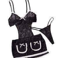 Cosplay Maid Costume Set - Sexy Lingerie Sleepwear Outfit for Women, Pure & Spicy Roleplay Ensemble thumbnail