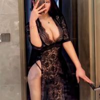 Sensual Lace Long Dress for Plus Size Women - Sexy Sheer Mesh Evening Gown, 200 lb Flattering Lingerie Dress thumbnail