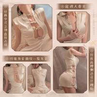 2024 Sexy Qipao Lingerie Set – Seductive Sleepwear & Date Night Outfit for Small Bust, Pure Temptation Matching Set thumbnail