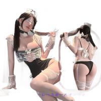 Pure & Seductive Lingerie Set - Modest Yet Sexy Bunny Girl Sleepwear with Open-Crotch Design, No-Remove Style thumbnail