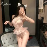 Pure & Alluring Lingerie Set - Sexy No-Remove Women's Intimate Outfit for Date Night, QQNY Premium Romance Robe 7736 thumbnail