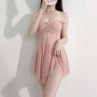 Pure & Tempting Women's Lace Sleepwear Set – Sheer Mesh Cami & Shorts for Small Bust Enhancement, Sexy Lingerie-Inspired thumbnail