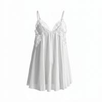 Feiniao Moonbird Sexy Lace Mesh Sleep Dress - Sheer Seductive Nightgown with Adjustable Straps & Provocative Design thumbnail