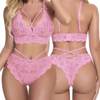 Sexy Lace Bra and Panty Set - Three-Point Erotic Lingerie for Women, Plus Size Sleepwear & Intimate Apparel thumbnail