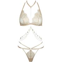 Qiaomier 2026 Summer Lace Bikini Set for Women – Cute Girl-Style Sexy Lingerie Outfit thumbnail