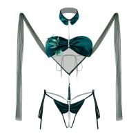 Manyan Qingzhu Ying Three-Bead Uniform Lingerie Set - Seductive No-Remove Date Outfit, Elegant Bamboo Shadow Design thumbnail