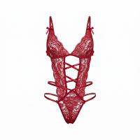 NightSi NightSe Sexy Lingerie Set - No-Remove Thong Bodysuit, Seductive Valentine's Sleepwear for Women thumbnail