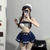 Sultry Lace Lingerie Set for Small Busts - Sheer Open-Crotch Pure-Desire Student Roleplay Outfit thumbnail