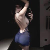 Mannyqing Lace Necktie Lingerie Set - Sheer Cross-Back Sensual Bra & Panty Set, Pure Temptation Erotic Outfit thumbnail