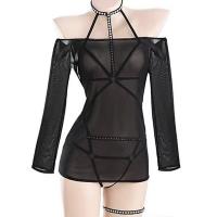 MeiYouJia Sensual Couple Lingerie Set - Playful No-Remove Bedroom Sleepwear for Women, Luxury Intimate Wear thumbnail