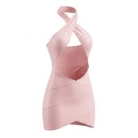 Night Silk Sensual Sheer Bodycon Nightdress - Backless Tempting Sleep Dress with Chest Cutout thumbnail