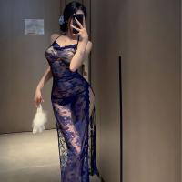 Seductive Women's Modest-Look Lingerie Set - Lace Strap Nightwear & Uniform-Inspired Sleepwear